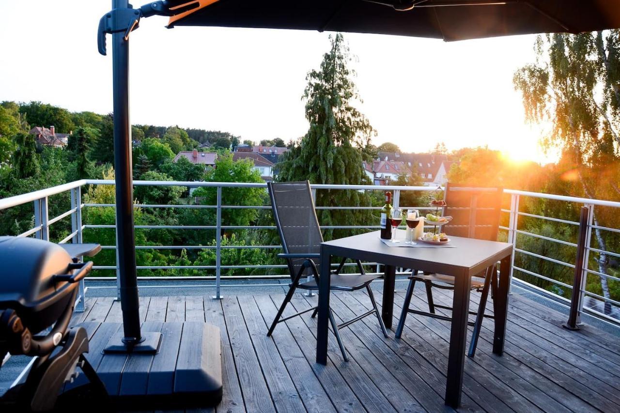 Apartamento Weitblick-Loft Mit Terrasse Rostock Exterior foto